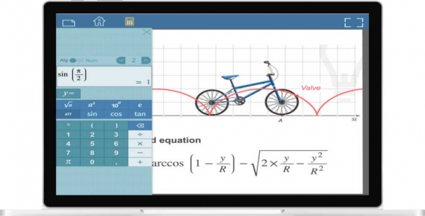 Example of activity of Cabri Express on laptop